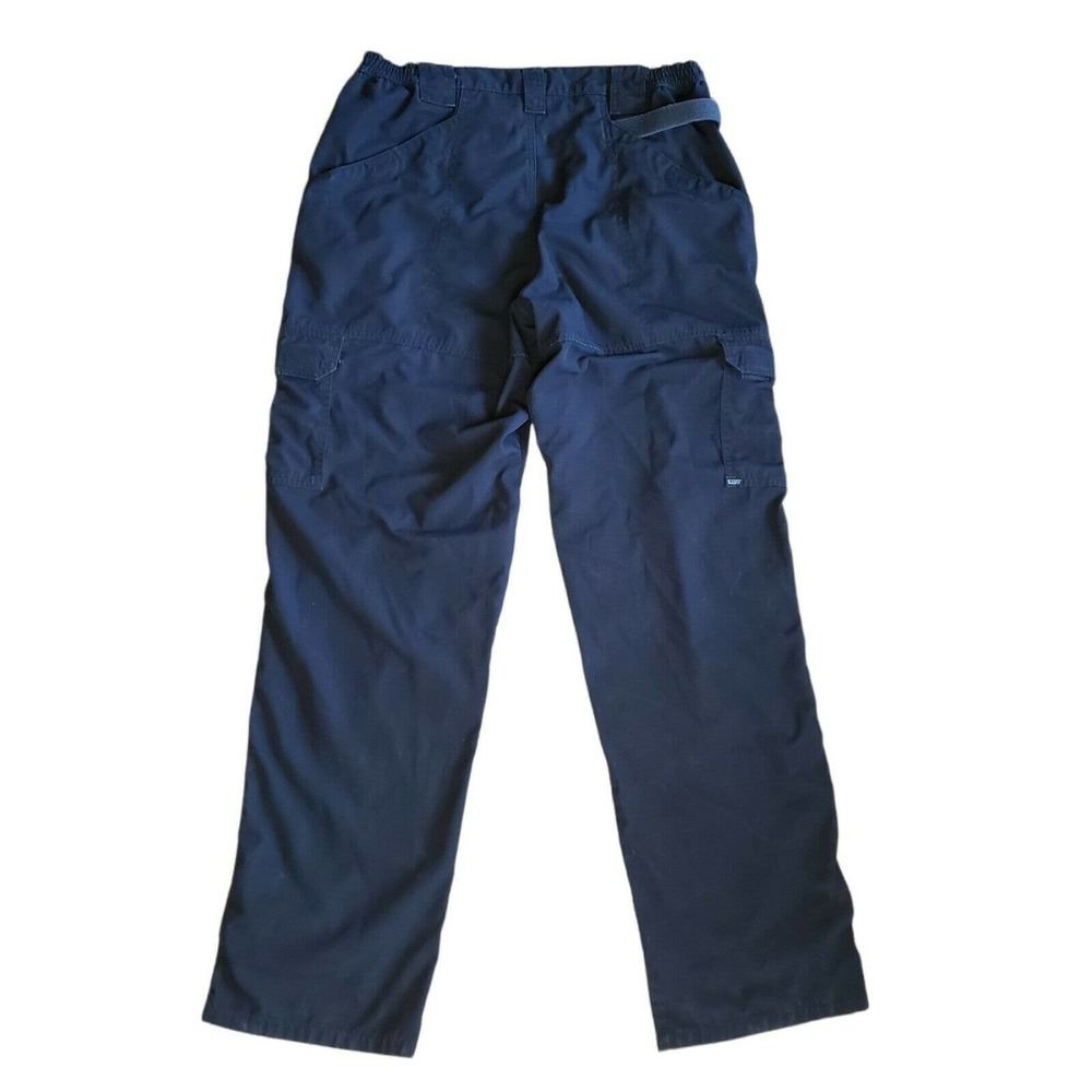 5.11 511 Tactical Mens Navy Blue Canvas Cargo Pants Sz 36x34